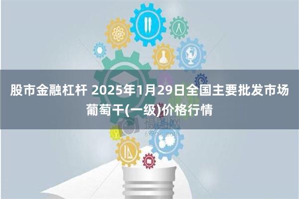 股市金融杠杆 2025年1月29日全国主要批发市场葡萄干(一级)价格行情